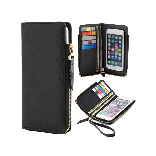 Uolo [Wallet] Universal Smartphone Wallet Case [Folio] with Nano Suction Pad Technology
