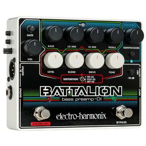 Electro-Harmonix Battalion Bass Preamp and DI Pedal