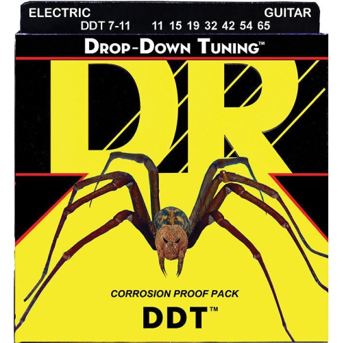 DR Handmade Strings DDT Electric Guitar Strings, Extra Heavy 7-String