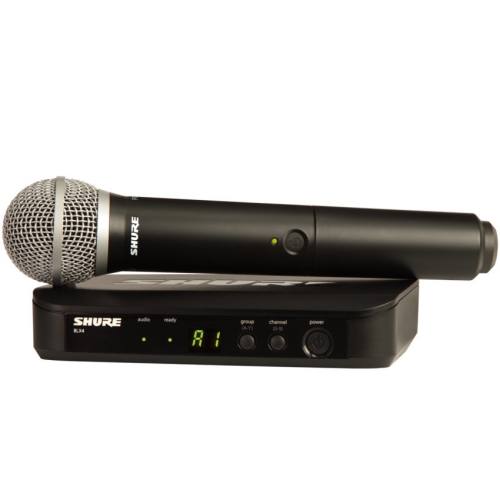 Shure BLX24/PG58 Wireless Handheld Microphone System - H10 Band