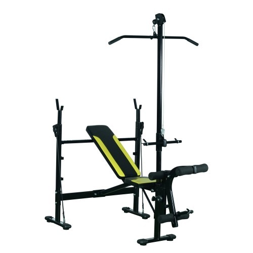Soozier A91 035 Weight Bench Home Gym System Lifting Barbell Stand