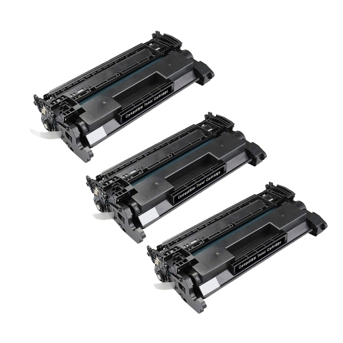 MAX SAVING  - 3Pack Toner Cartridge Compatible Cf226X High Yield (9, 000 Page) for HP26X Cf226X Laserjet Pro M402D M402Dn In Black