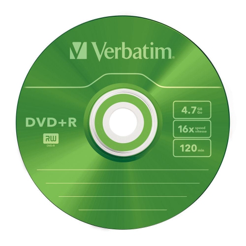 VERBATIM 43556 DVD+R COLOR SLIM PACK 5