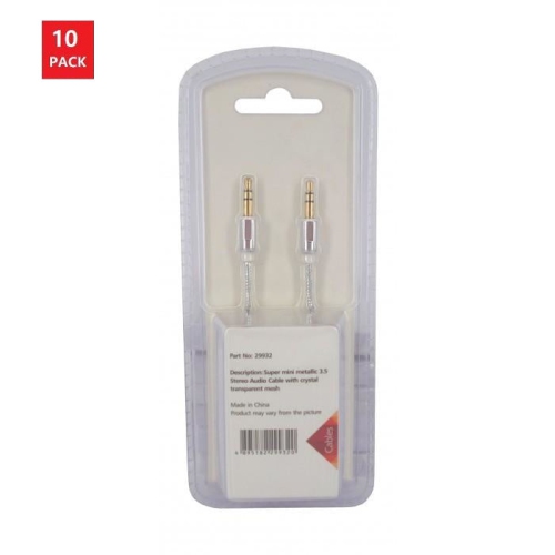 V-MAX  [ 10 PCs ] V Max Sterio Aux Audio Cable 1.5 M Vc A300