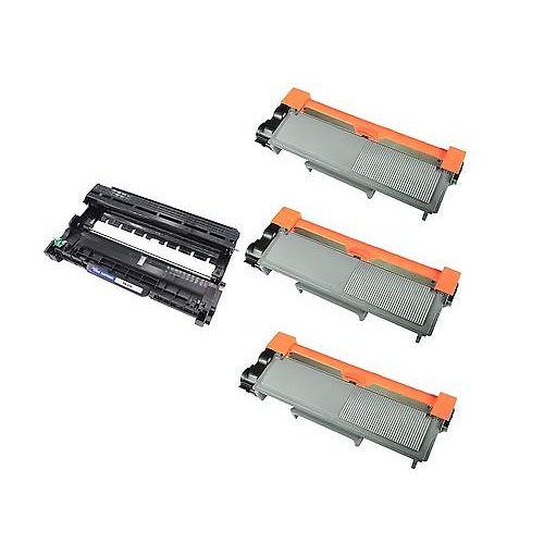 Économie maximale - Paquet de 4 compatible avec les imprimantes TN-660 DR-630 DCP-L2520DW, DCP-L2540DW, HL-L2300D HL-L2305W de Brother