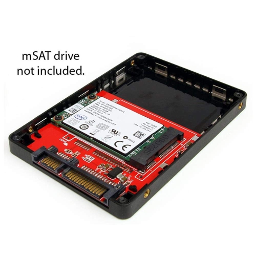 STARTECH STARTECH STORAGE SAT2MSAT25 2.5INCH SATA TO MINI SATA SSD ADAPTER ENCLOSURE RETAIL