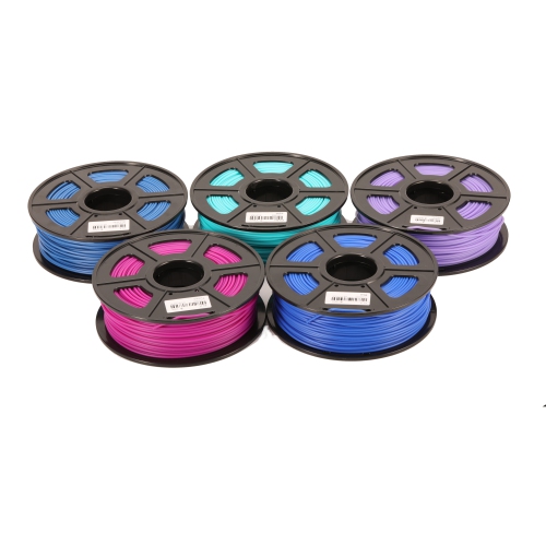 3D – Filament PLA de 1,75 mm, violet, bobine de 1 kg, précision dimensionnelle de +/- 0.02 mm pour imprimante 3D