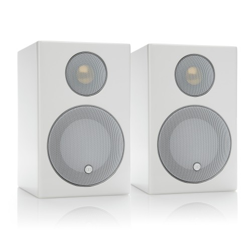 Enceinte d’étagère à 2 voies Radius 90 de Monitor Audio - Blanc satiné - paire