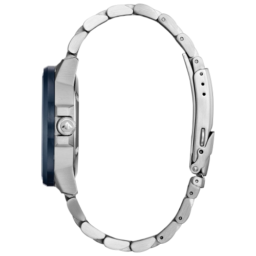 Montre pour hommes Eco-Drive japonaise Promaster Nighthawk de Citizen 42 mm avec boîtier en inox deux tons et bracelet à cadran bleu