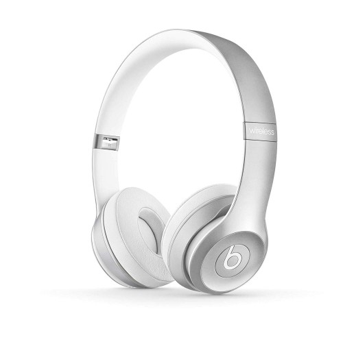 Refurbished - Beats Solo 2 Wireless On-Ear Headphones - Silver - Grade A