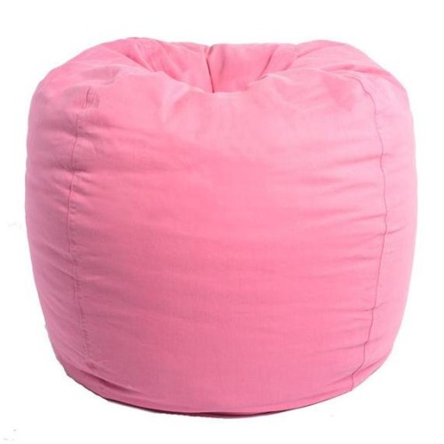 Bean Bag ADULT ROUND -- TWILL, PINK BEANBAG