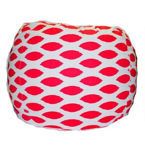 Image 1 of 1.. Bean Bag GIANT -- MODERN POLKA DOT, FUCHSIA BEANBAG