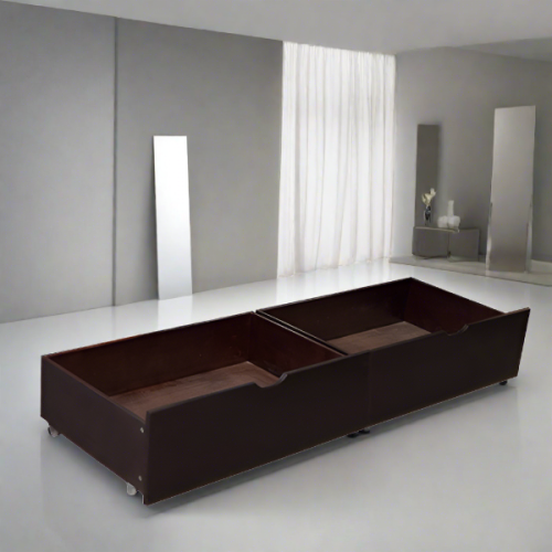 Lit gigogne, lit simple sur lit double avec lit gigogne