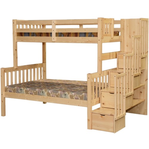 Stairway Twin over Full Bunk Bed