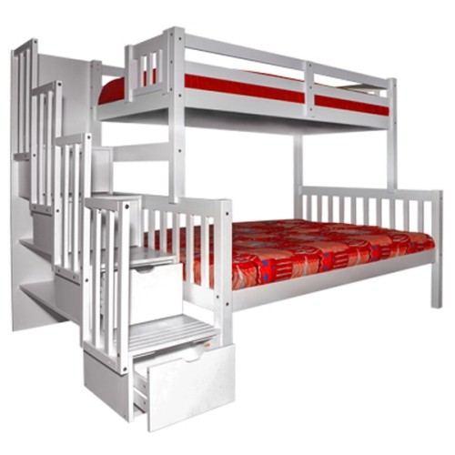 Stairway Twin Over Full Bunk Bed Best, Best Twin Over Full Bunk Beds