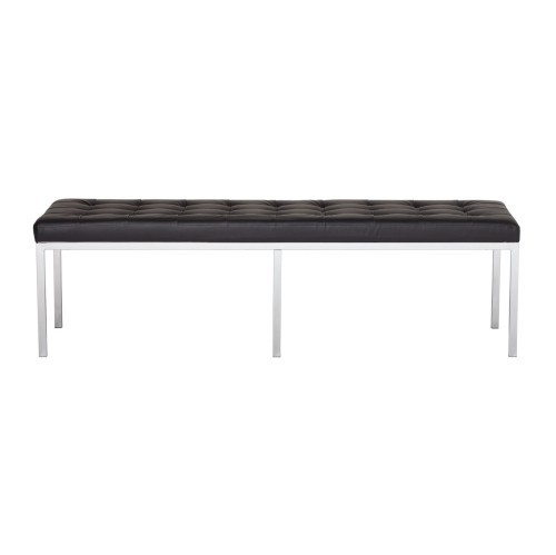 Studio Designs Lintel 60 Entryway Bench Bonded Leather Black