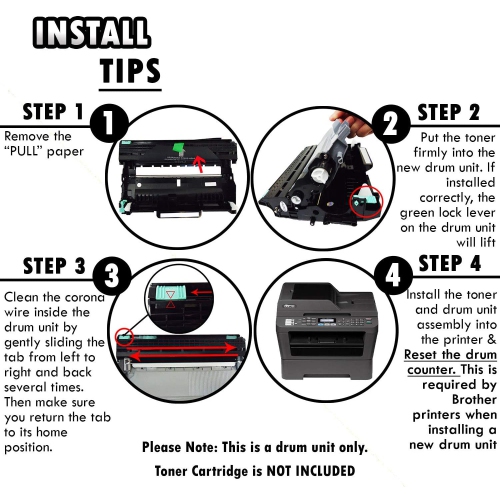 Inkfirst® Compatible Drum Unit DR-420 DR420 Replacement for Brother DR-420 Drum MFC-7360N MFC-7460DN MFC-7860DW HL-2220