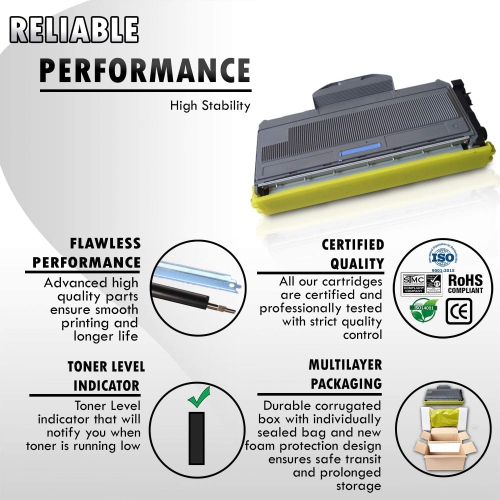 High Yield Inkfirst® Compatible Toner Cartridge TN-360 TN360 Replacement for Brother TN-360 Black HL-2140 HL-2170W DCP-7030