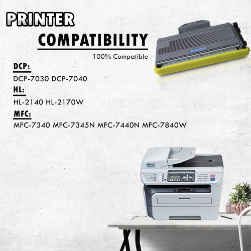 High Yield Inkfirst® Compatible Toner Cartridge TN-360 TN360 Replacement for Brother TN-360 Black HL-2140 HL-2170W DCP-7030