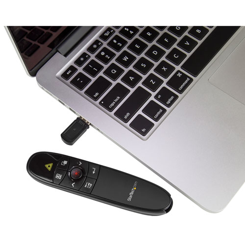 Télécommande de présentation sans fil avec pointeur laser rouge de 90 pi de StarTech