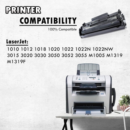 3 Inkfirst Compatible Toner Cartridges Replacement for HP Q2612A 12A LaserJet 3015 3020 3030 3050 3052 3055 M1005 M1319 1010
