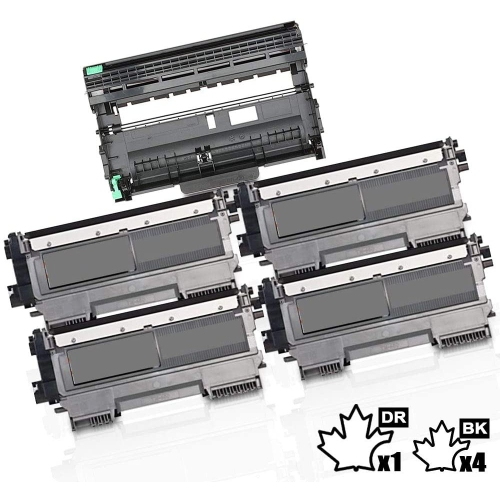 INKFIRST  5Pk ® High Yield Compatible Toner Cartridge & Drum Unit Tn-450 Dr-420 Replacement for Brother Tn450 Dr420