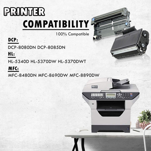 4PK-Inkfirst® High Yield Compatible Toner Cartridge Drum Unit TN-650 DR-620 Replacement for Brother TN650 DR620