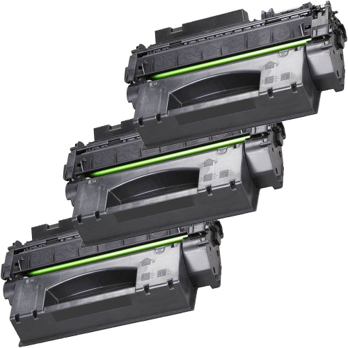 3 Inkfirst® Toner Cartridges Compatible with Q5949X, Q7553X Compatible Remanufactured for HP Q5949X, Q7553X Black