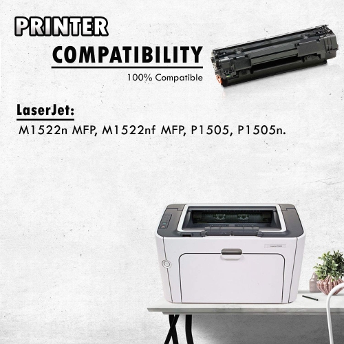 2 Inkfirst Compatible Toner Cartridges Replacement for HP CB436A 36A LaserJet M1522n MFP M1522nf MFP P1505 P1505n