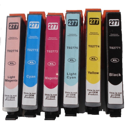 Max Saving - 6 Ink Replacement T277XL for Epson T277XL Inkjet Cartridge for Epson T277XL expression xp-960,xp-860,xp- 850,XP-950