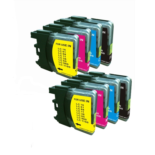 8PK LC61 Inkjet Cartridge Compatible for Brother LC-61 LC-65 MFC-250C MFC-255CW MFC-290C MFC-295CN MFC-490CW