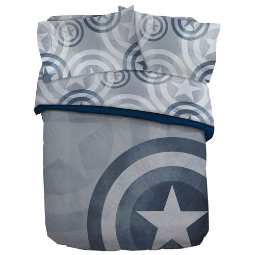 Captain America Comforter Set Double Queen Blue Best Buy Canada