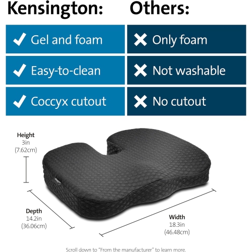Kensington Premium Cool-Gel Seat Cushion