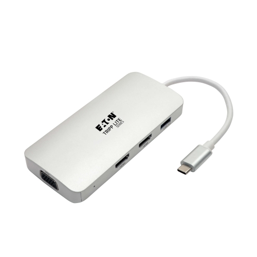 Tripp Lite USB C Docking Station w/USB Hub, 2x HDMI, VGA, PD Charging 1080p, USB Type C, USB-C, USB Type-C