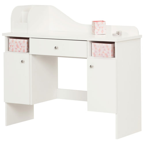 Vito Modern Kids Makeup Desk Pure White Pink Best Buy Canada