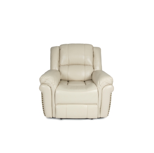ENS. 3 pièces inclinables électriques cuir sofa, causeuse et fauteuil Alux A-Class Luxury Products - Beige