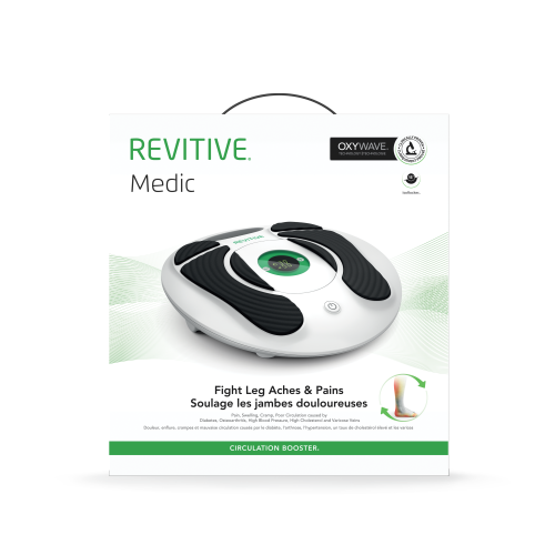 Revitive Medic Circulation Booster - Reduce pain and swelling in legs and feet + TENS Body Pads - FREE SHIPPING