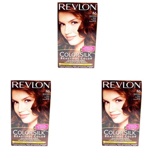 Revlon Hair Color Medium Golden Chestnut Brown 46 Pack Of 3