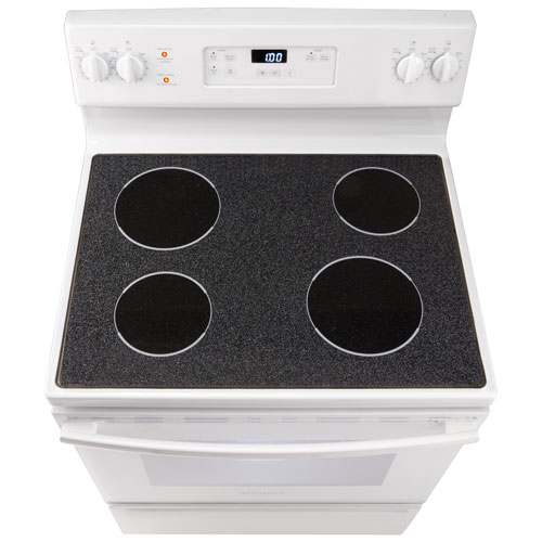 Image 7 of 7.. Insignia 30" 5 Cu. Ft. Electric Range - White on White - Only at Best Buy