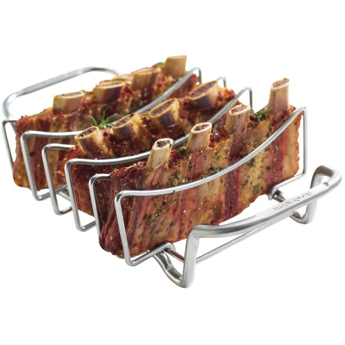 BBQ Rib and Roast Rack - Stainless Steel