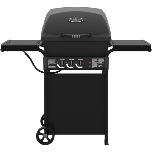 HUNTINGTON  Propane Bbq - 3 Burner In Black