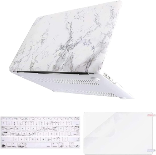 HLD  Macbook Air 13 Inch Case (Models: A1369 & A1466, Older Version 2010-2017 Release), Plastic Pattern Hard Shell Case & Keyboard Cover & Screen