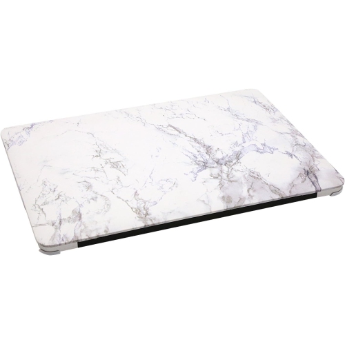 MacBook Air 13 inch Case, Plastic Pattern Hard Shell Case & Keyboard Cover & Screen Protector, White Marble