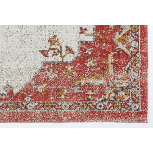 Ladole Rugs Highland Terracotta Cream Indoor/Outdoor Area Rug 7'10" x 10'5"