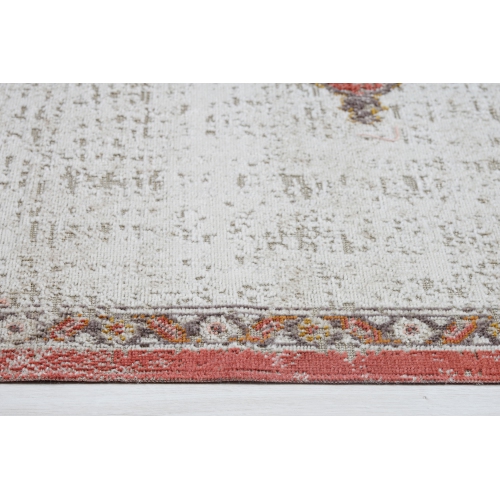 Ladole Rugs Highland Terracotta Cream Indoor/Outdoor Area Rug 7'10" x 10'5"