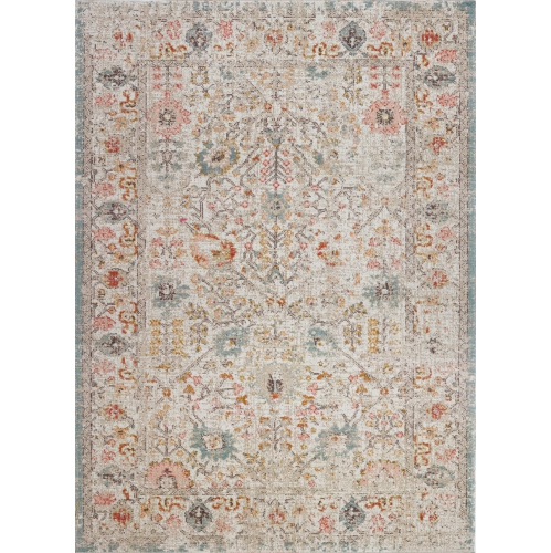 LA DOLE RUGS  Ladole Rugs Marigold Cream Indoor/outdoor Area Rug 5'3" X 7'6" In Beige