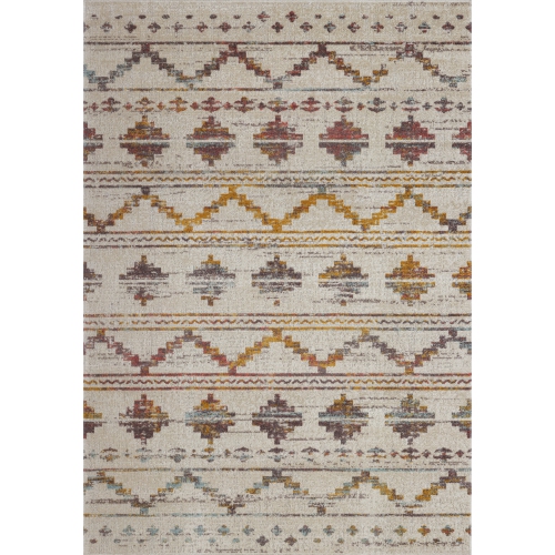 Ladole Rugs Cranbrook Southwestern Charcoal Brown Indoor/Outdoor Area Rug 6'5" x 9'5"