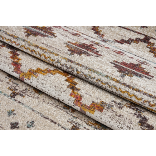 Ladole Rugs Cranbrook Southwestern Charcoal Brown Indoor/Outdoor Area Rug 6'5" x 9'5"