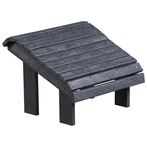 Captiva Casual Premium Plastic Outdoor Footstool Greystone