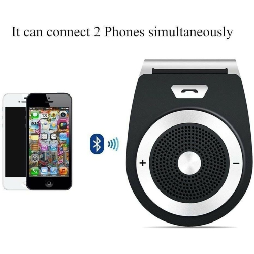 Trousse mains libres mains libres mains libres pour voiture avec haut-parleur mains libres Bluetooth de naor - prend en charge la musique, le